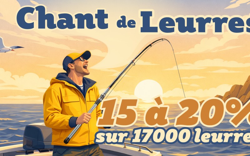 Chant de Leurres 2026 - 15% sur 17000 leurres