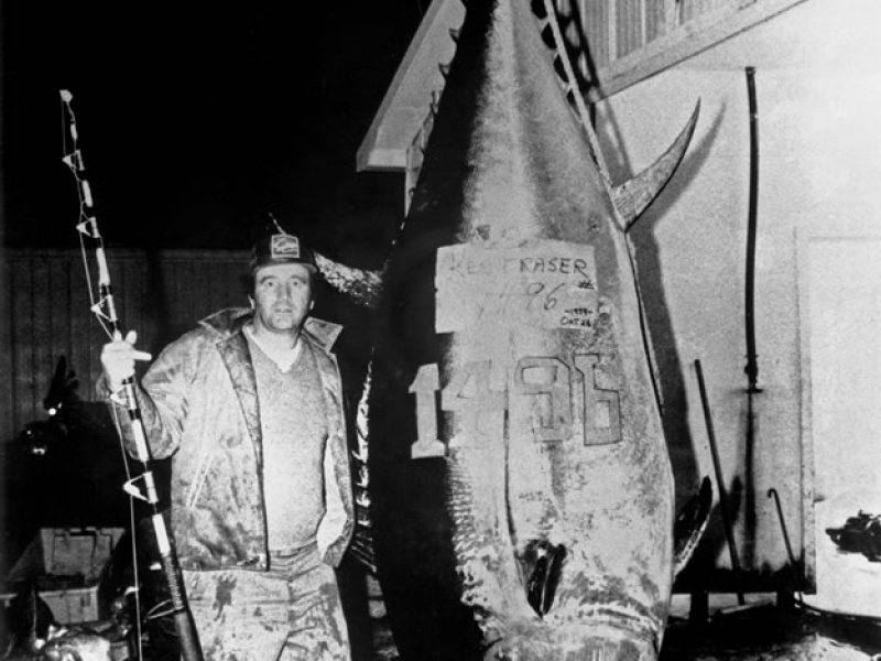 Ken Fraser et son plus record dans la pêche au thon