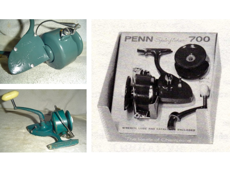 penn-spinfisher-1963-700-modele-roginal.jpg Penn Spinfisher 700 original, reconnaissable avec sa poignée verte