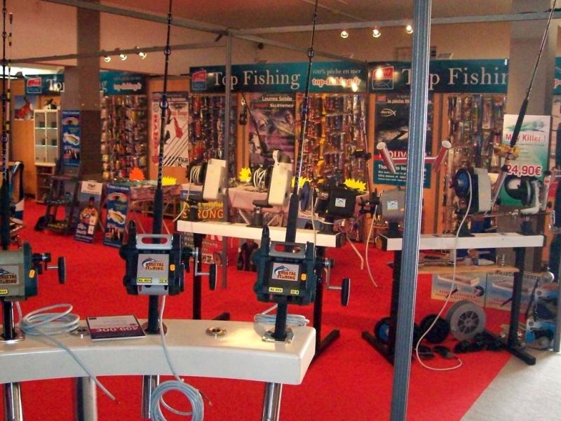 salon de cagnes-sur-mer en 2013 sur le stand kristal-fishing