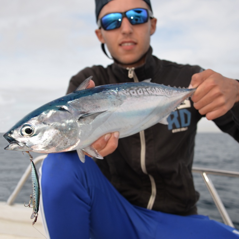 Après de nombreux refus aux casting jigs, ce jerkbait Ryuki Duo a permis de déclencher les attaques de bonites difficiles !