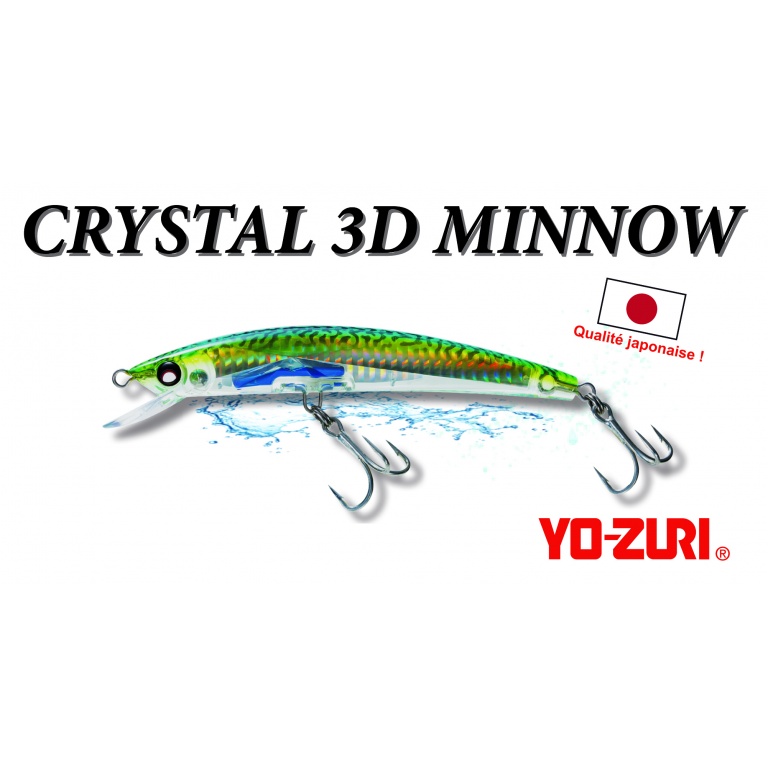 Crystal 3D Minnow SP Yo-Zuri coloris maquereau : un réalisme stupéfiant !