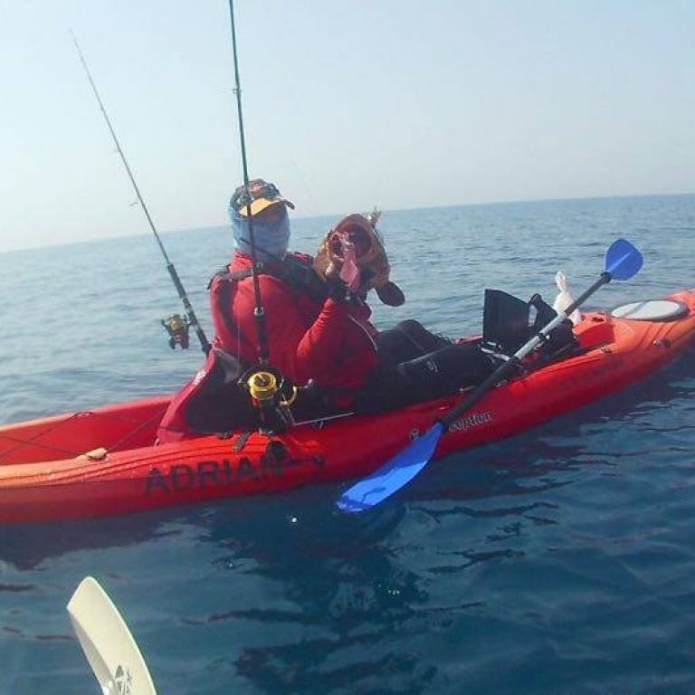 Traque d'un mérou au Vivo Calamar, en kayak