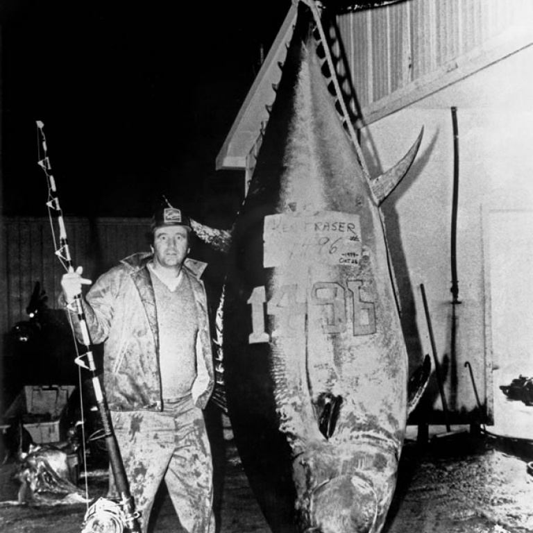 Ken Fraser et son plus record dans la pêche au thon