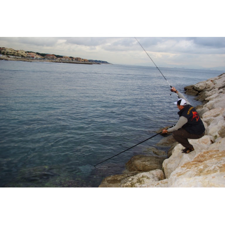 L'epuisette Iso Daiwa est parfaite quand on peche des rochers !