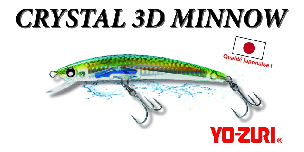 Crystal 3D Minnow SP Yo-Zuri coloris maquereau : un réalisme stupéfiant !